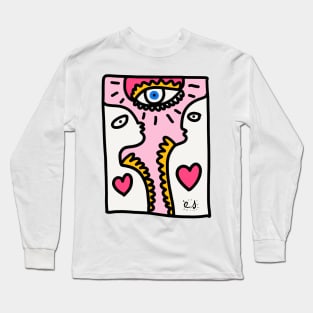 Pink Love Universal Graffiti Love Long Sleeve T-Shirt